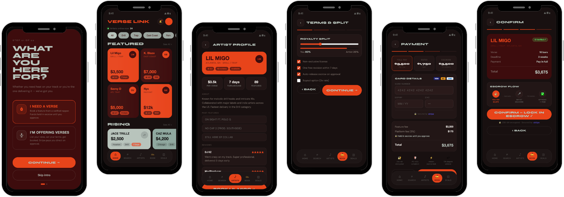 Linkverse App Screens